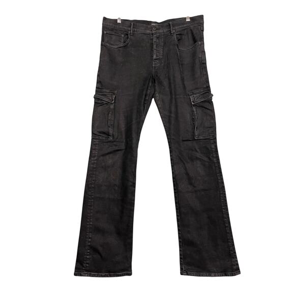 Purple Brand Other - Purple Brand Men’s Cargo Pocket Jean Style P004 Black Denim Straight Leg Size 38